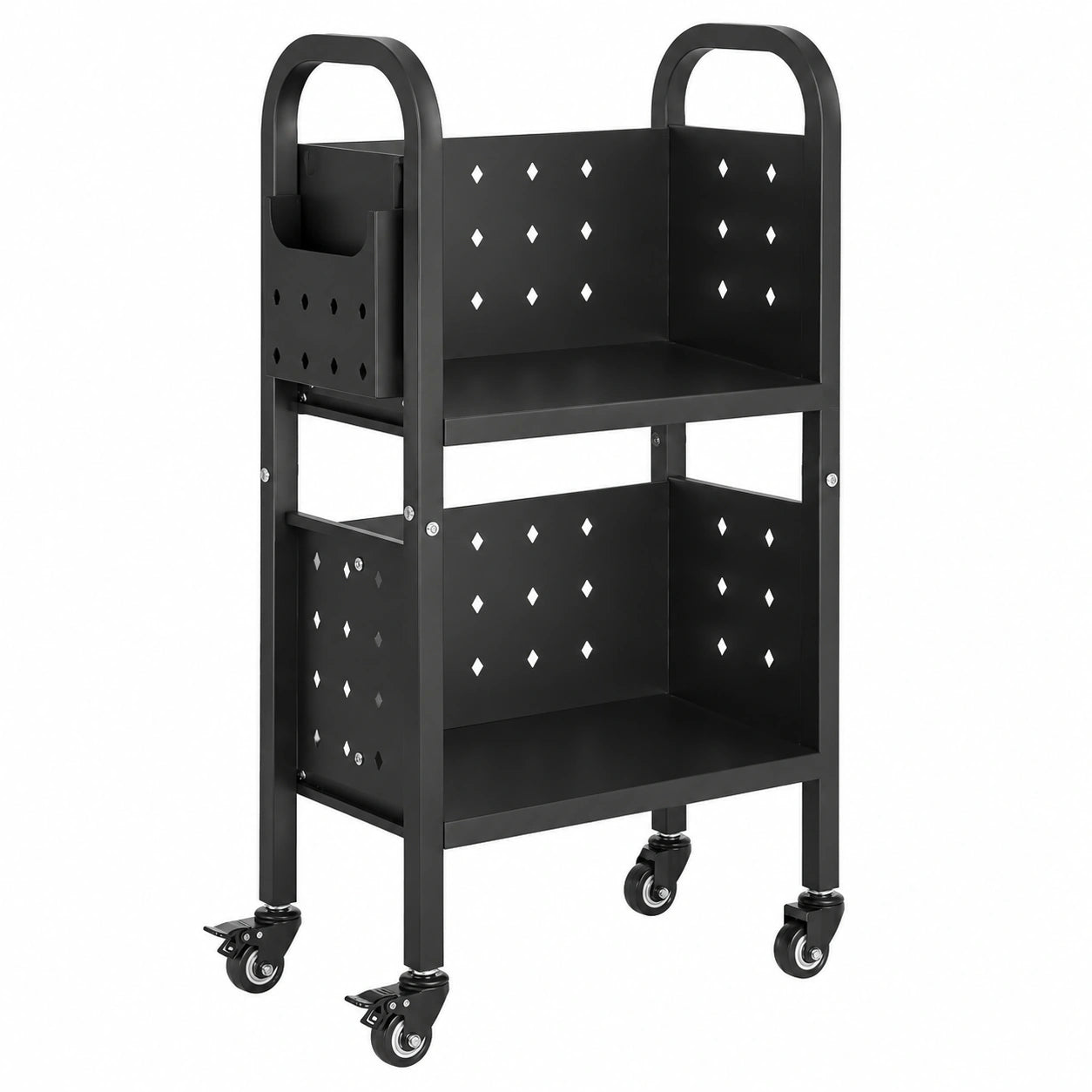 chariot-a-livres-avec-etageres-double-face-et-roulettes-a-frein-capacite-70-kg-45-x-33-x-88-cm-etyvqk3452dj