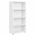 bibliotheque-a-4-etageres-ajustables-pour-divers-espaces-couleur-blanche-umrbow3458sb